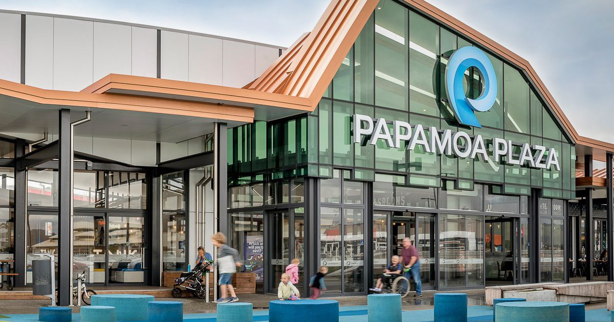 Papamoa Plaza shopping centre exterior